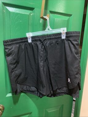 Women’s Black Athletic Shorts with Inner Liner